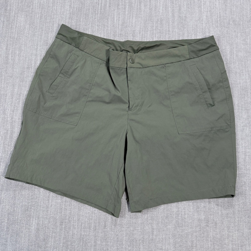 Active Life Mens XXL Olive Green Hiking Shorts Stretch Performance Outdoor W1 22